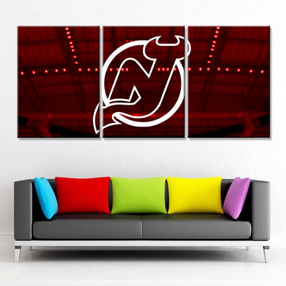 Hockey Canvas Wall Art - IH5018 - New Jersey Devils