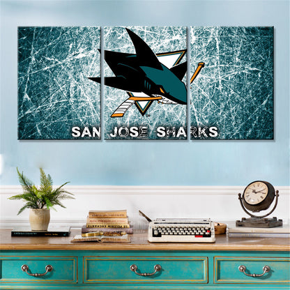 Ice Hockey Team Wall Art - IH5022 - San Jose Sharks - Ice Hockey Team Poster - Ice Hockey Team Canvas