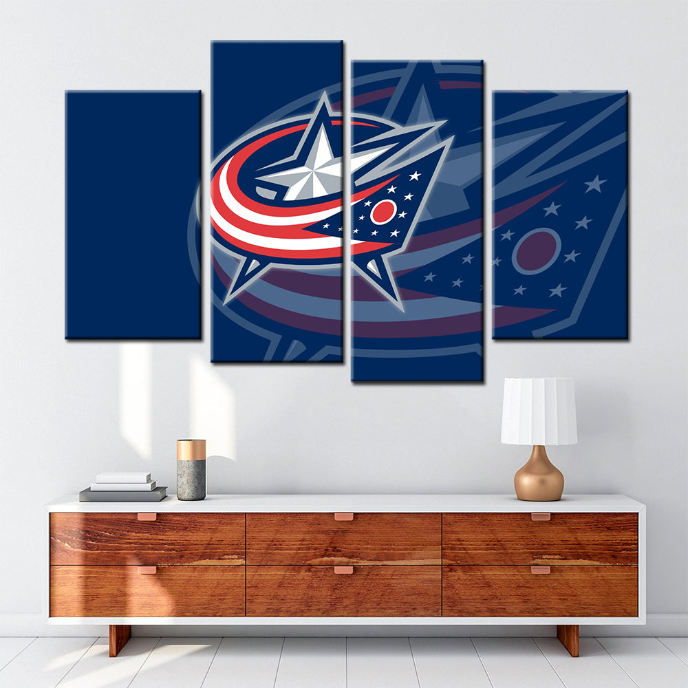 Hockey Canvas Wall Art - IH5014 - Columbus Blue Jackets