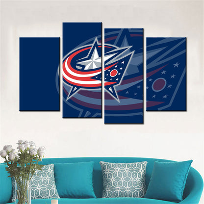 Hockey Canvas Wall Art - IH5014 - Columbus Blue Jackets