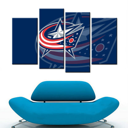 Hockey Canvas Wall Art - IH5014 - Columbus Blue Jackets