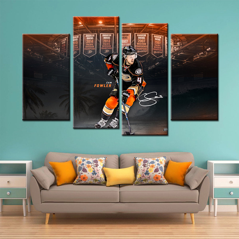 Hockey Canvas Wall Art - IH5016 - Anaheim Ducks - Cam Fowler
