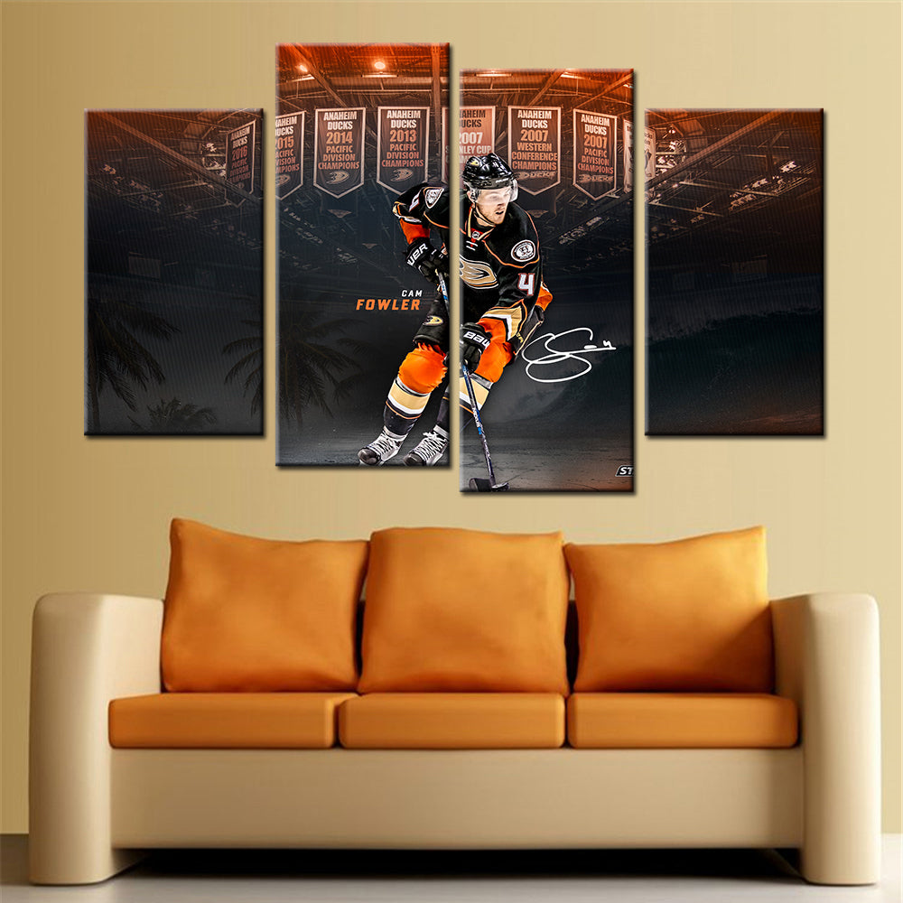 Hockey Canvas Wall Art - IH5016 - Anaheim Ducks - Cam Fowler