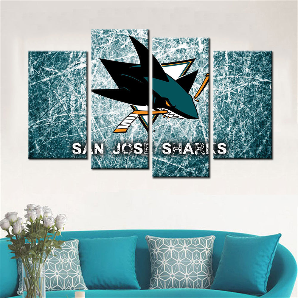 Hockey Canvas Wall Art - IH5022 - San Jose Sharks