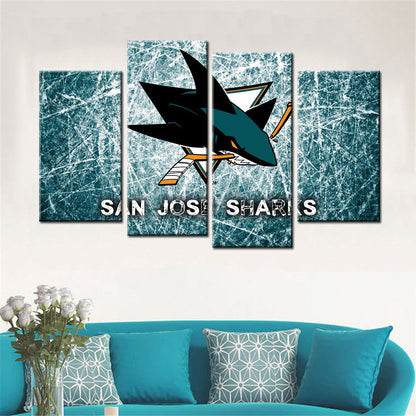 Hockey Canvas Wall Art - IH5022 - San Jose Sharks