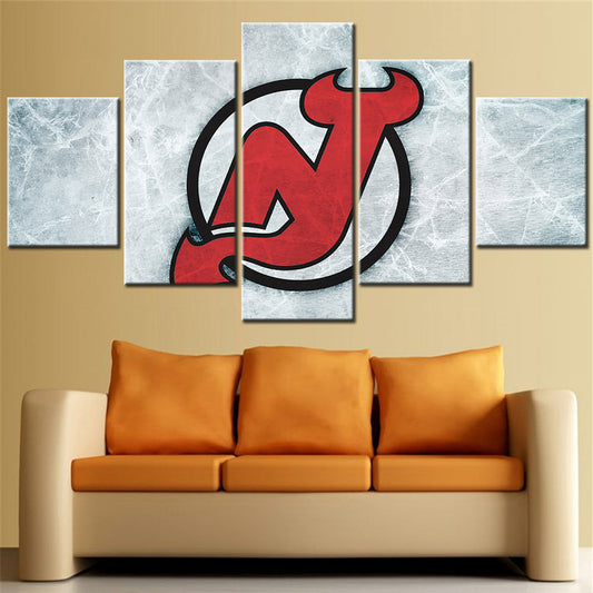 Hockey Canvas Wall Art - IH5003 - New Jersey Devils