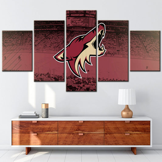 Ice Hockey Team Wall Art - IH5010 - Arizona Coyotes - Ice Hockey Team Poster - Ice Hockey Team Canvas