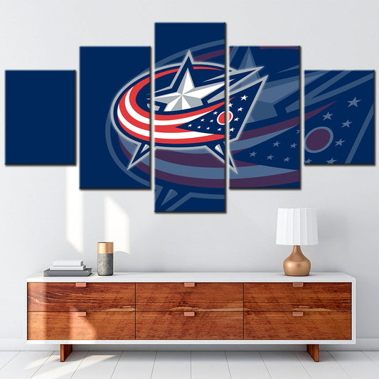 Hockey Canvas Wall Art - IH5014 - Columbus Blue Jackets