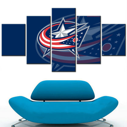 Hockey Canvas Wall Art - IH5014 - Columbus Blue Jackets