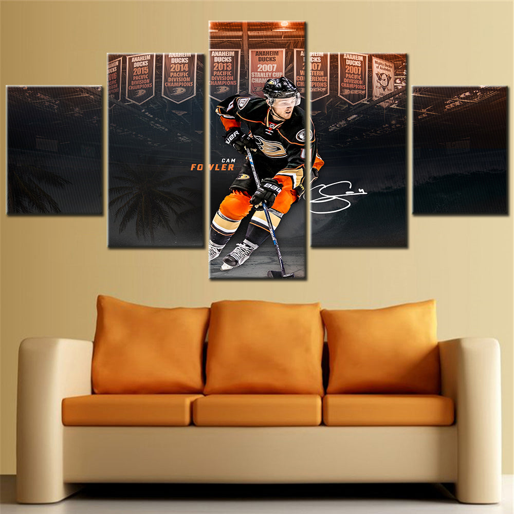 Hockey Canvas Wall Art - IH5016 - Anaheim Ducks - Cam Fowler