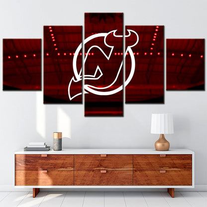 Hockey Canvas Wall Art - IH5018 - New Jersey Devils