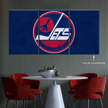 Hockey Canvas Wall Art - IH5025 - Winnipeg Jets Sports