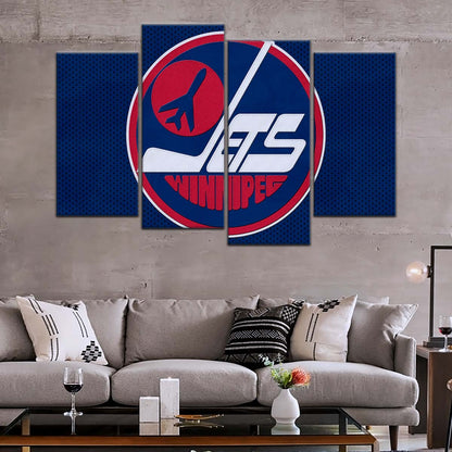 Hockey Canvas Wall Art - IH5025 - Winnipeg Jets Sports