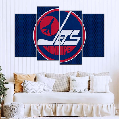 Hockey Canvas Wall Art - IH5025 - Winnipeg Jets Sports