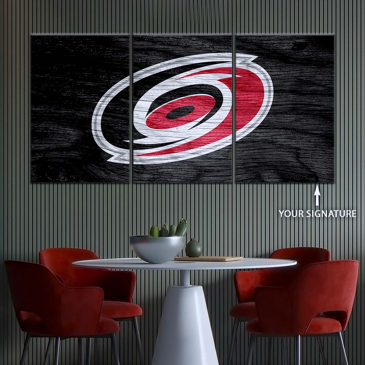 Hockey Canvas Wall Art - IH5027 - Carolina Hurricanes