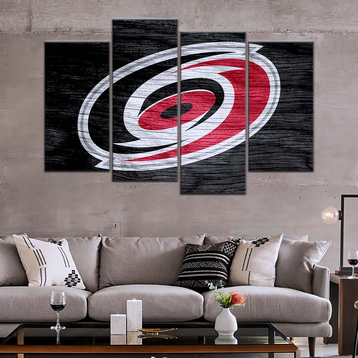 Hockey Canvas Wall Art - IH5027 - Carolina Hurricanes