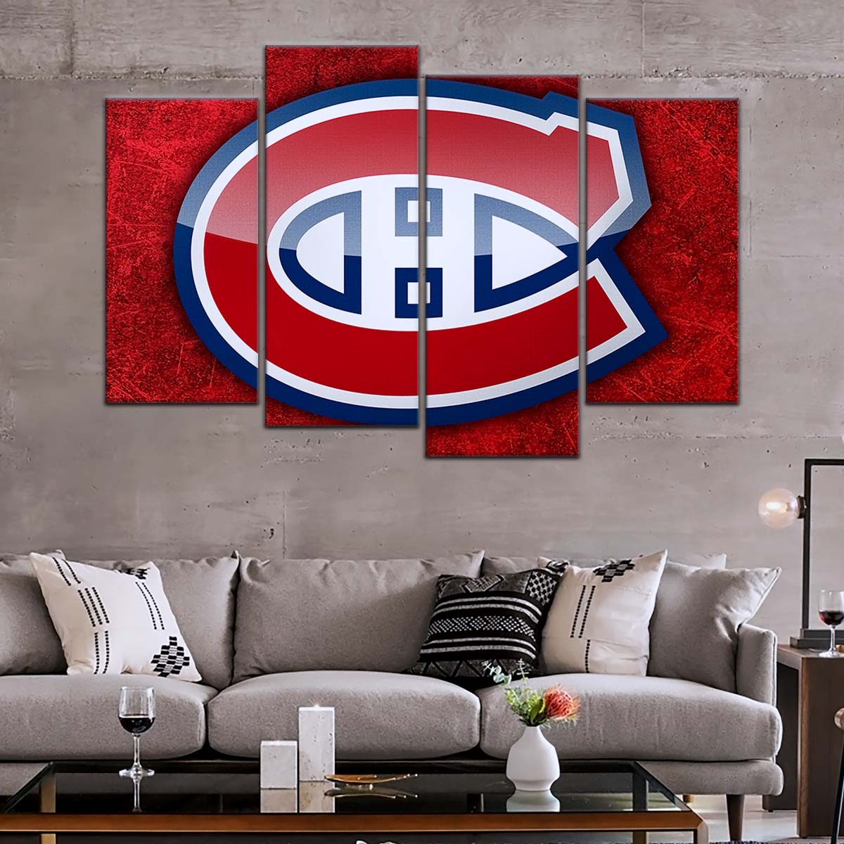 Hockey Canvas Wall Art - IH5028 - Canadiens
