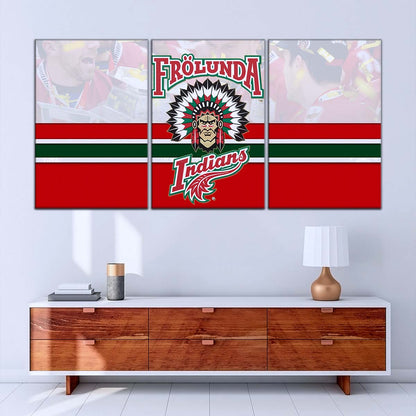 Hockey Canvas Wall Art - IH5029 - Frolunda Indians - FHC Golden