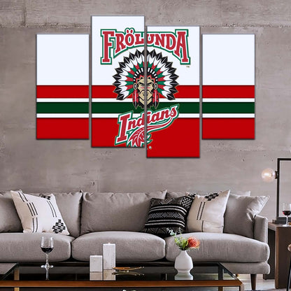 Hockey Canvas Wall Art - IH5030 - Frolunda Indians - FHC Golden