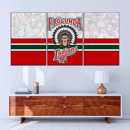 Hockey Canvas Wall Art - IH5031 - Frolunda Indians - FHC Golden