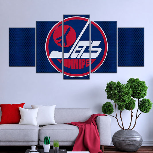 Hockey Canvas Wall Art - IH5025 - Winnipeg Jets Sports
