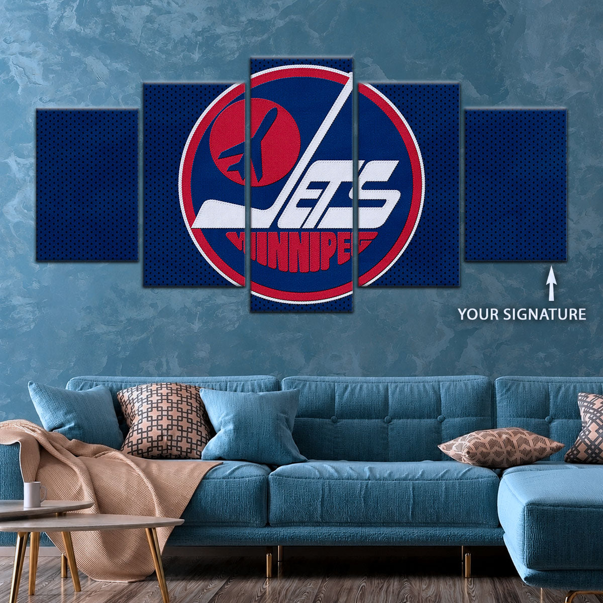 Hockey Canvas Wall Art - IH5025 - Winnipeg Jets Sports