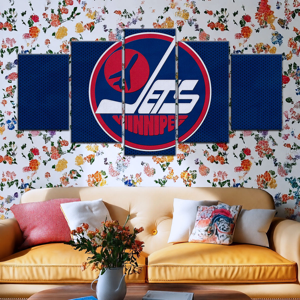 Hockey Canvas Wall Art - IH5025 - Winnipeg Jets Sports