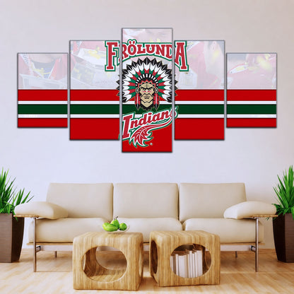 Hockey Canvas Wall Art - IH5029 - Frolunda Indians - FHC Golden