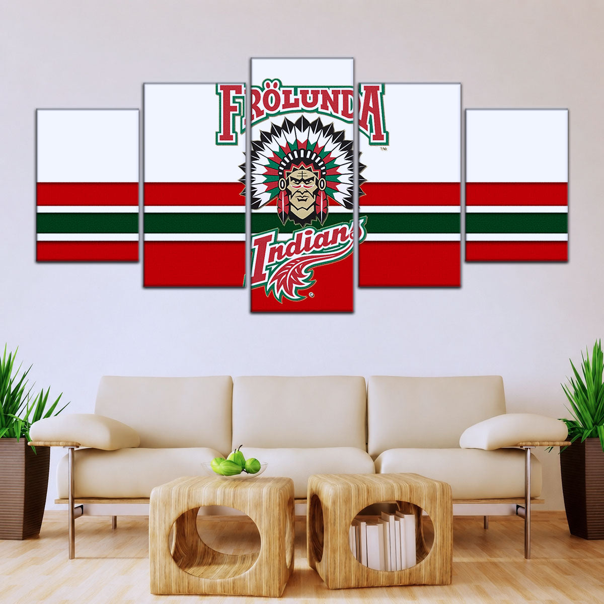 Hockey Canvas Wall Art - IH5030 - Frolunda Indians - FHC Golden