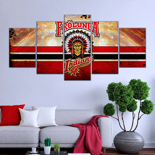 Hockey Canvas Wall Art - IH5032 - Frolunda Indians - FHC Golden