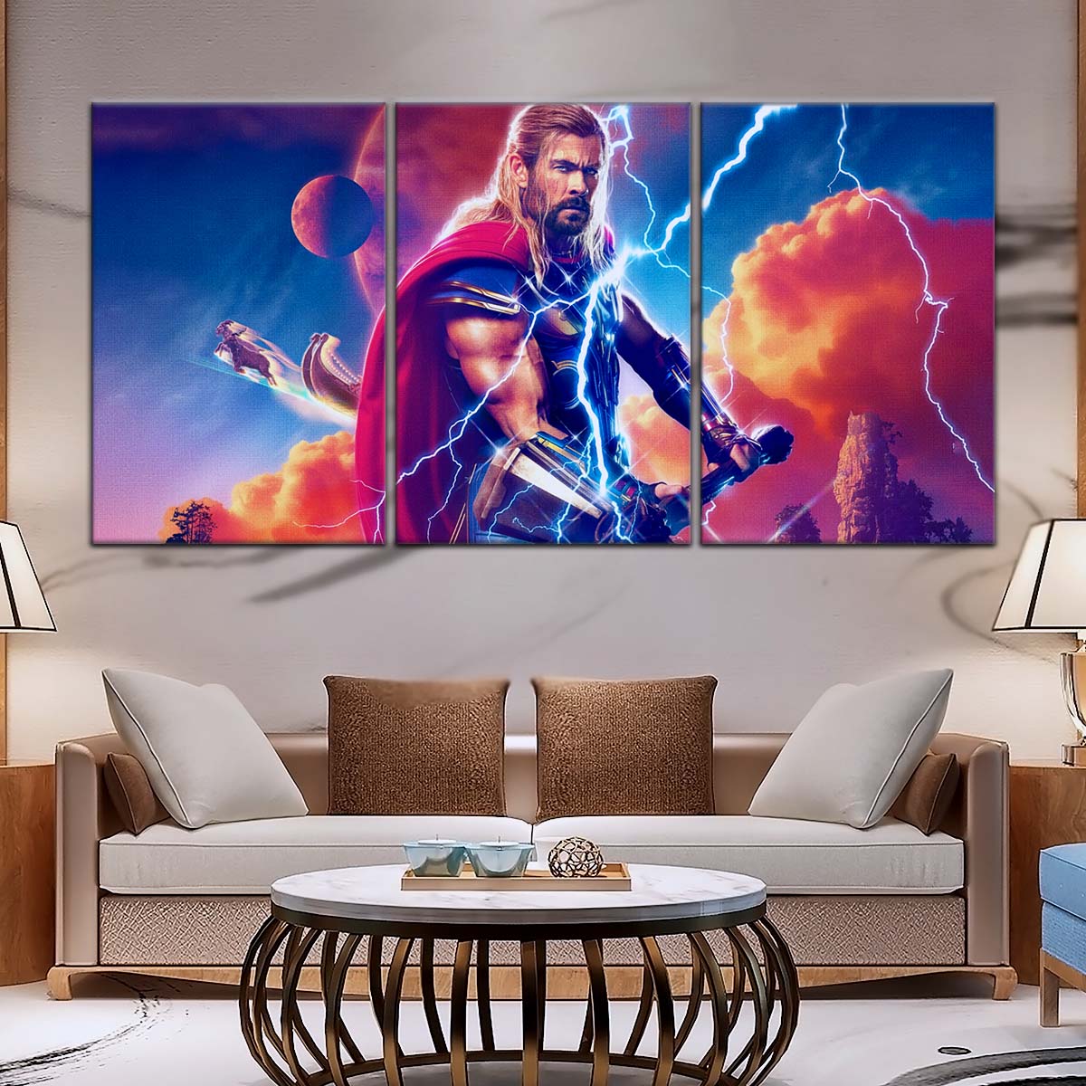 Marvel Wall Art - MCU5003 - Thor - Love and Thunder - Marvel Cinematic Universe Poster - Marvel Cinematic Universe Canvas