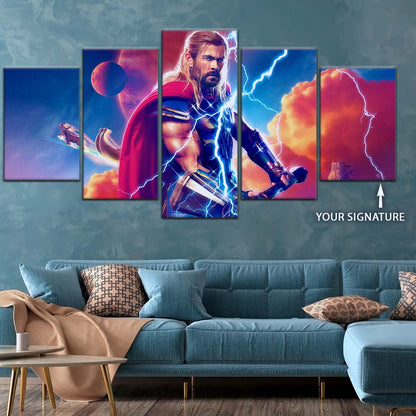 Marvel Wall Art - MCU5003 - Thor - Love and Thunder - Marvel Cinematic Universe Poster - Marvel Cinematic Universe Canvas