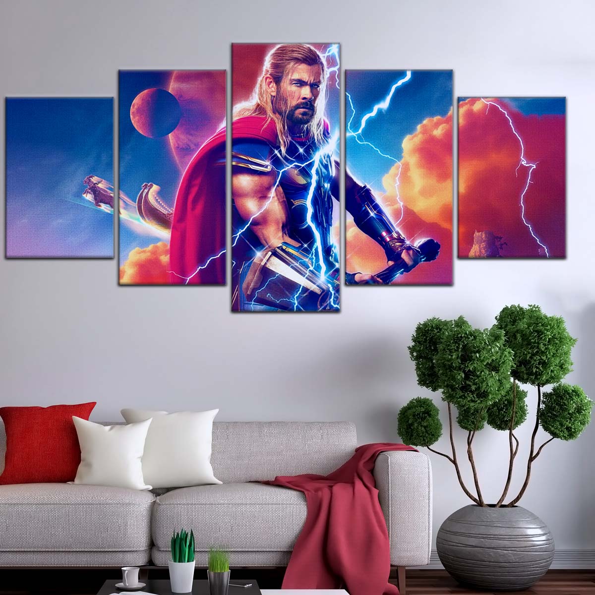 Marvel Wall Art - MCU5003 - Thor - Love and Thunder - Marvel Cinematic Universe Poster - Marvel Cinematic Universe Canvas