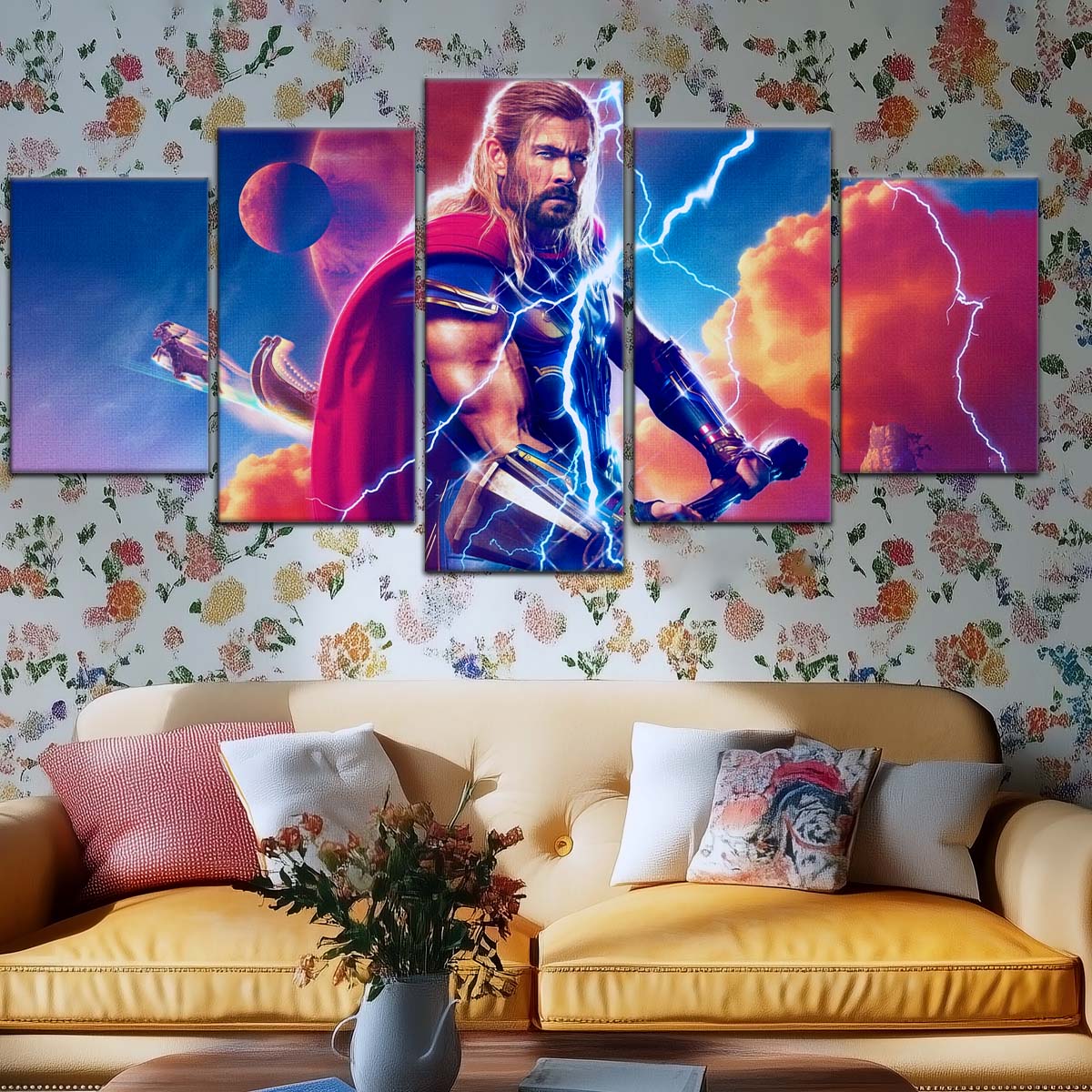 Marvel Wall Art - MCU5003 - Thor - Love and Thunder - Marvel Cinematic Universe Poster - Marvel Cinematic Universe Canvas