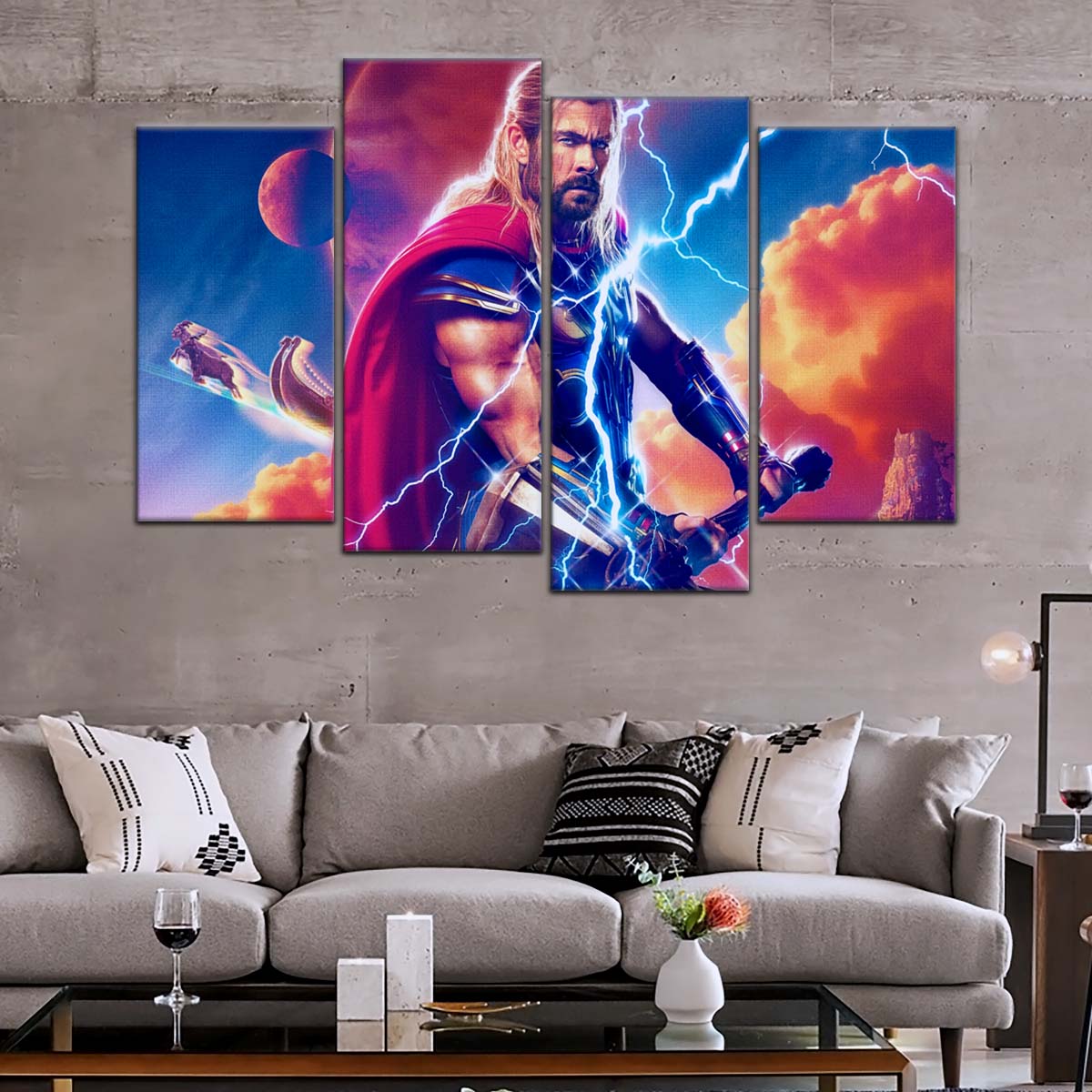 Marvel Wall Art - MCU5003 - Thor - Love and Thunder - Marvel Cinematic Universe Poster - Marvel Cinematic Universe Canvas