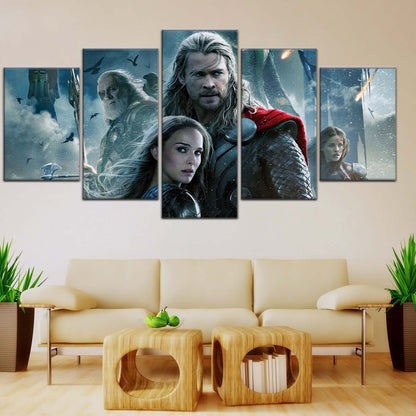 Marvel Wall Art - MCU5004 - Thor - Loki - Odin - The Dark World - Marvel Cinematic Universe Poster - Marvel Cinematic Universe Canvas