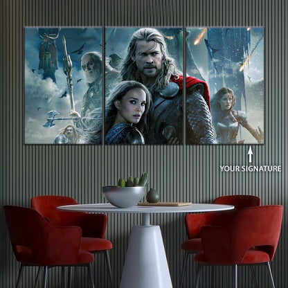 Marvel Wall Art - MCU5004 - Thor - Loki - Odin - The Dark World - Marvel Cinematic Universe Poster - Marvel Cinematic Universe Canvas