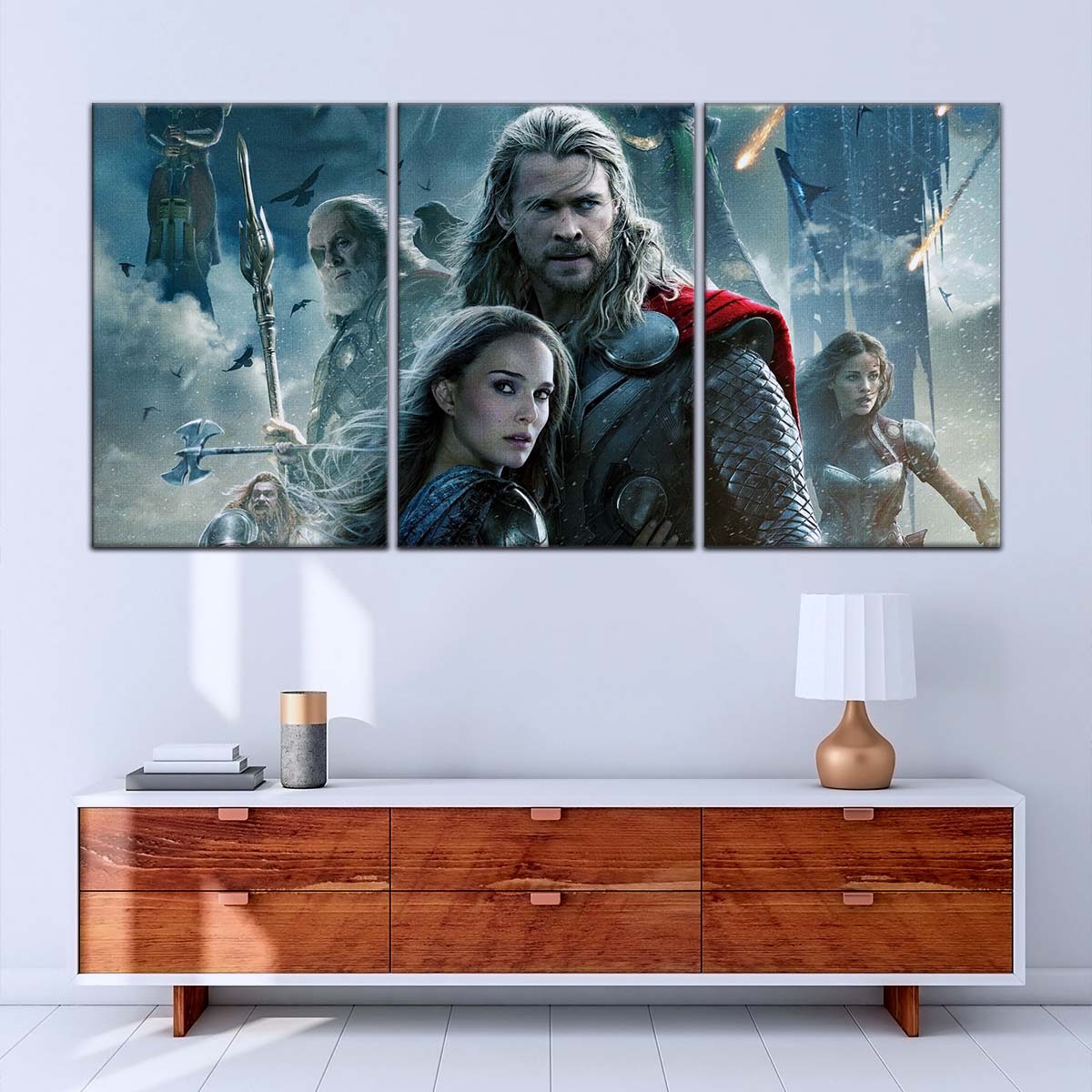Marvel Wall Art - MCU5004 - Thor - Loki - Odin - The Dark World - Marvel Cinematic Universe Poster - Marvel Cinematic Universe Canvas