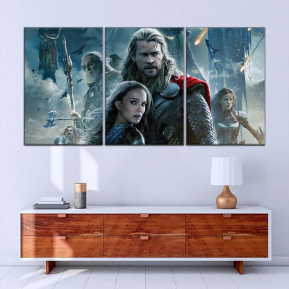 Marvel Wall Art - MCU5004 - Thor - Loki - Odin - The Dark World - Marvel Cinematic Universe Poster - Marvel Cinematic Universe Canvas
