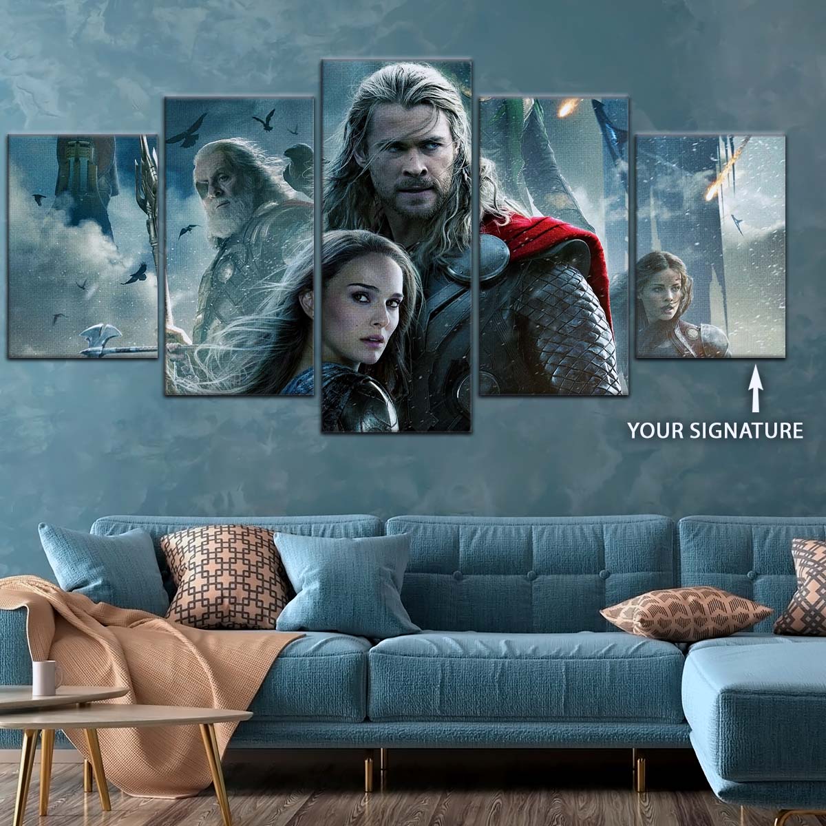 Marvel Wall Art - MCU5004 - Thor - Loki - Odin - The Dark World - Marvel Cinematic Universe Poster - Marvel Cinematic Universe Canvas