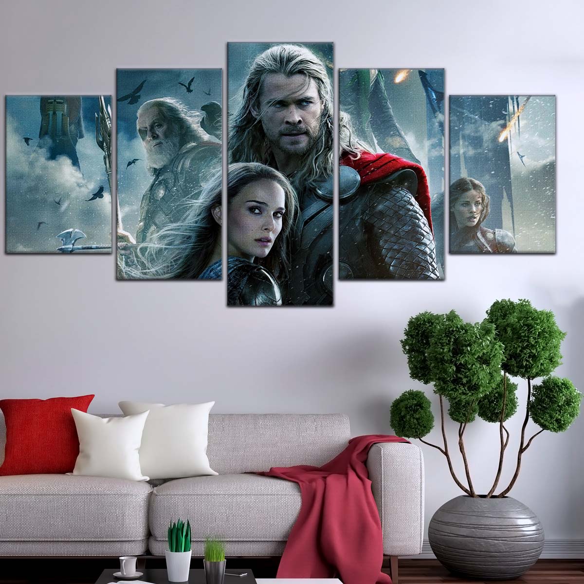 Marvel Wall Art - MCU5004 - Thor - Loki - Odin - The Dark World - Marvel Cinematic Universe Poster - Marvel Cinematic Universe Canvas