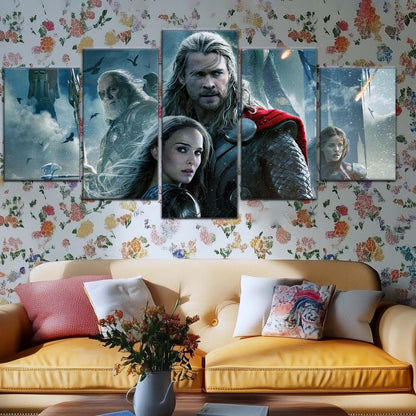 Marvel Wall Art - MCU5004 - Thor - Loki - Odin - The Dark World - Marvel Cinematic Universe Poster - Marvel Cinematic Universe Canvas