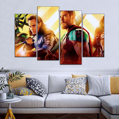 Marvel Wall Art - MCU5005 - Thor - Loki - Ragnarok - Marvel Cinematic Universe Poster - Marvel Cinematic Universe Canvas
