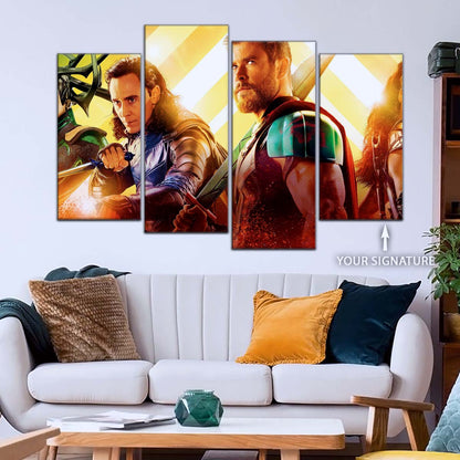 Marvel Wall Art - MCU5005 - Thor - Loki - Ragnarok - Marvel Cinematic Universe Poster - Marvel Cinematic Universe Canvas
