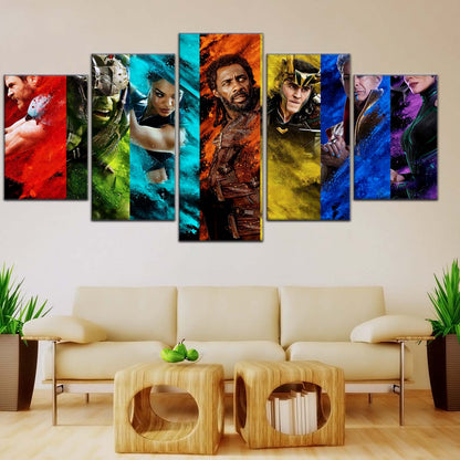 Marvel Wall Art - MCU5006 - Thor - Hulk - Loki - Ragnarok - Marvel Cinematic Universe Poster - Marvel Cinematic Universe Canvas