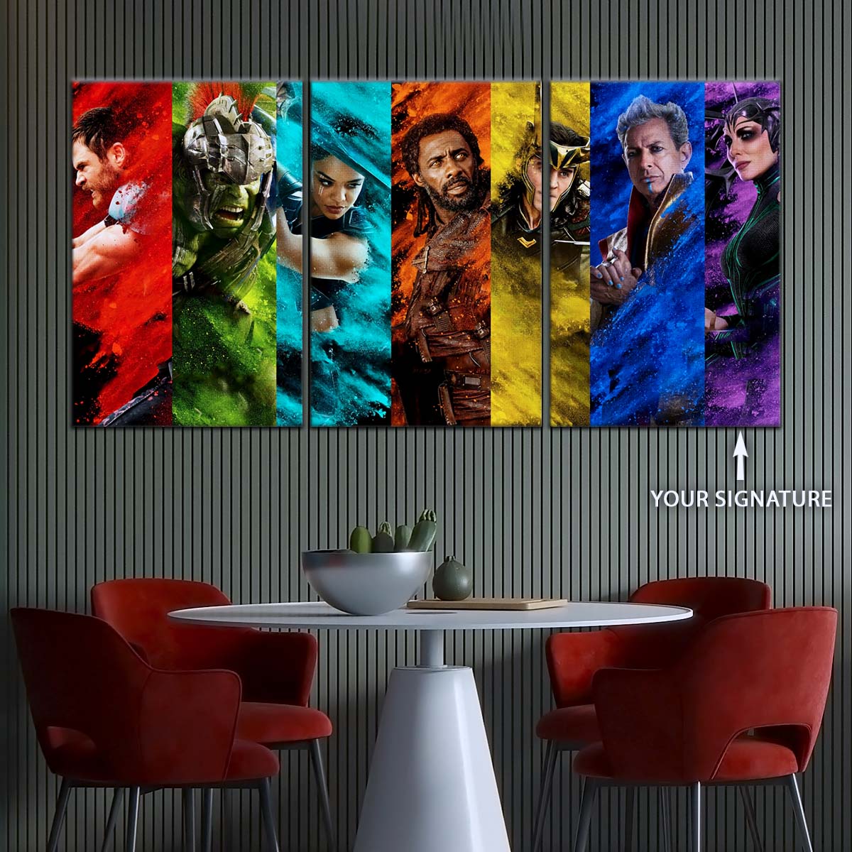 Marvel Wall Art - MCU5006 - Thor - Hulk - Loki - Ragnarok - Marvel Cinematic Universe Poster - Marvel Cinematic Universe Canvas