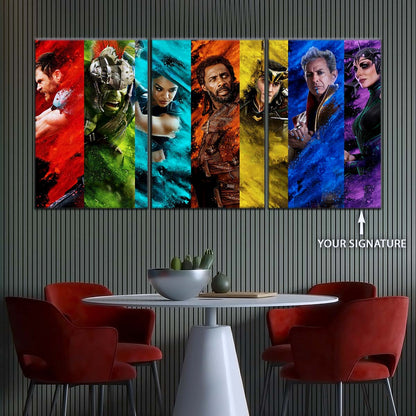 Marvel Wall Art - MCU5006 - Thor - Hulk - Loki - Ragnarok - Marvel Cinematic Universe Poster - Marvel Cinematic Universe Canvas