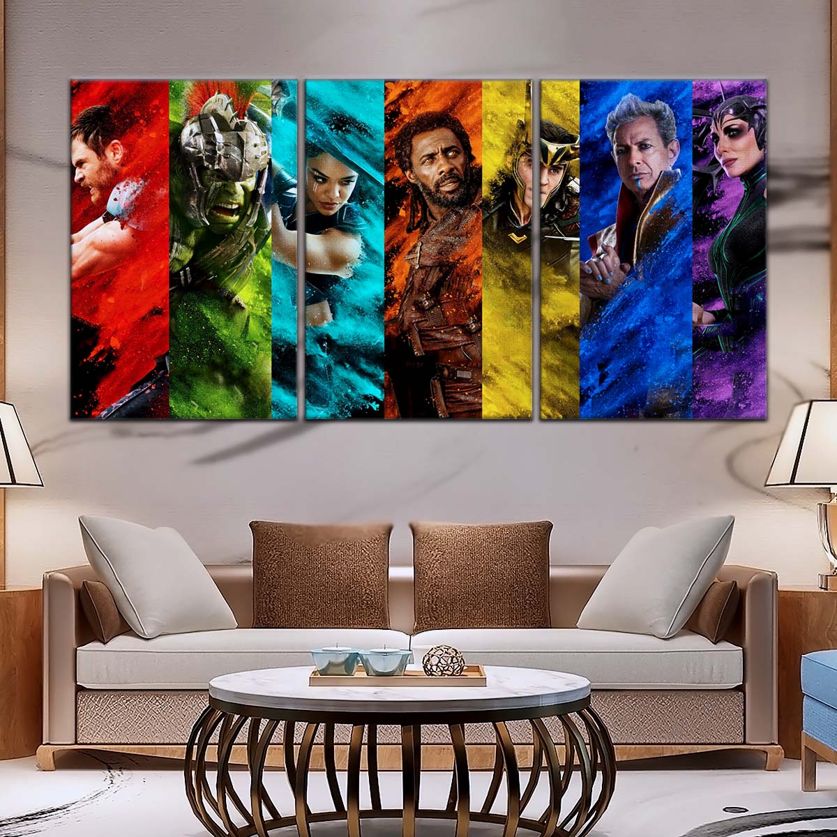 Marvel Wall Art - MCU5006 - Thor - Hulk - Loki - Ragnarok - Marvel Cinematic Universe Poster - Marvel Cinematic Universe Canvas