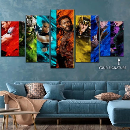 Marvel Wall Art - MCU5006 - Thor - Hulk - Loki - Ragnarok - Marvel Cinematic Universe Poster - Marvel Cinematic Universe Canvas