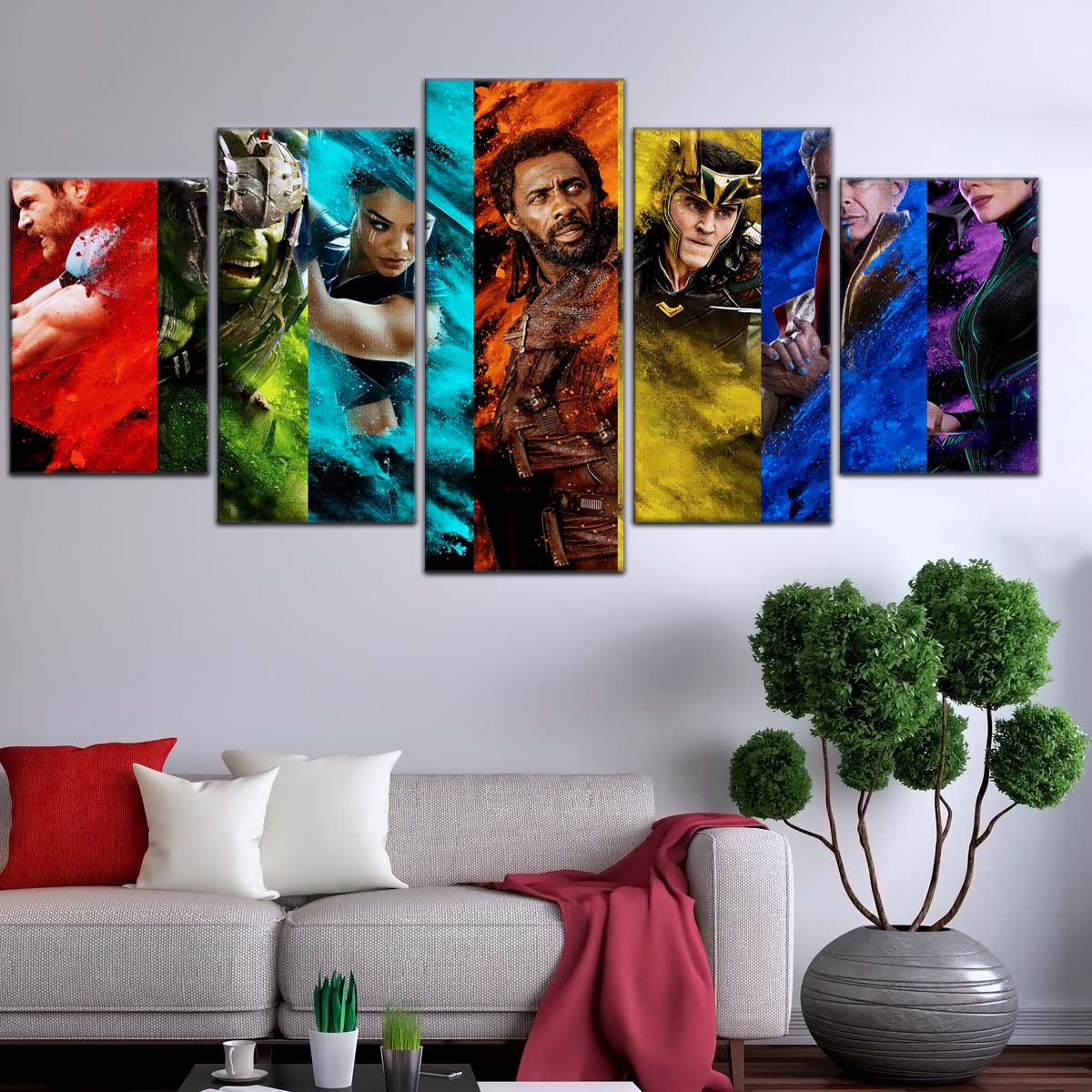 Marvel Wall Art - MCU5006 - Thor - Hulk - Loki - Ragnarok - Marvel Cinematic Universe Poster - Marvel Cinematic Universe Canvas